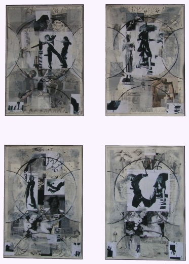 Mischtechnik auf Papier, H 30cm x B 21cm, 2010