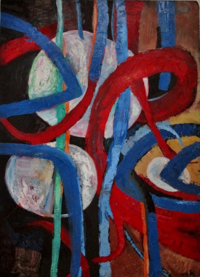 Öl auf Hartfaserplatte / H 123cm x B 89cm / 2016