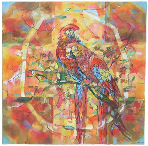 Öl auf Leinwand / H 100cm x B 100cm / 2010