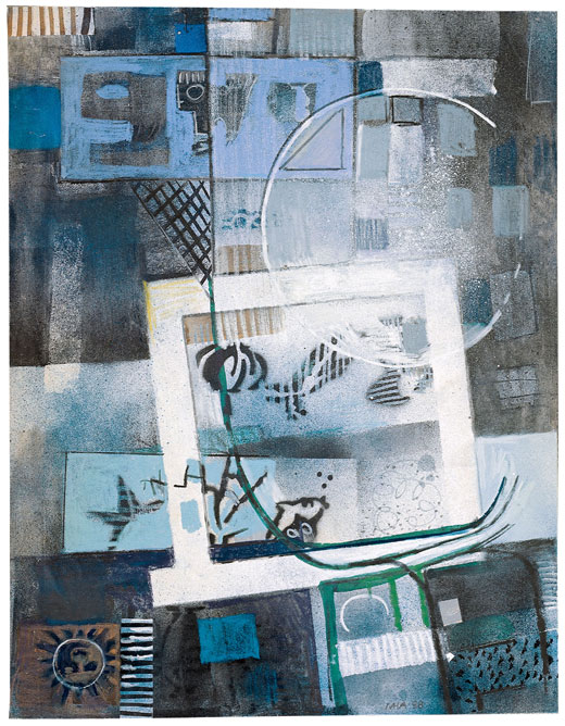 Mischtechnik auf Papier, H 70cm x B 50cm, 1999