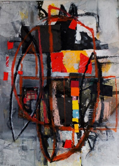 Mischtechnik auf Papier